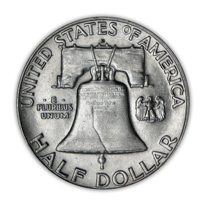1950 Franklin 90% Silver Half Dollar Denver - Uncirculated