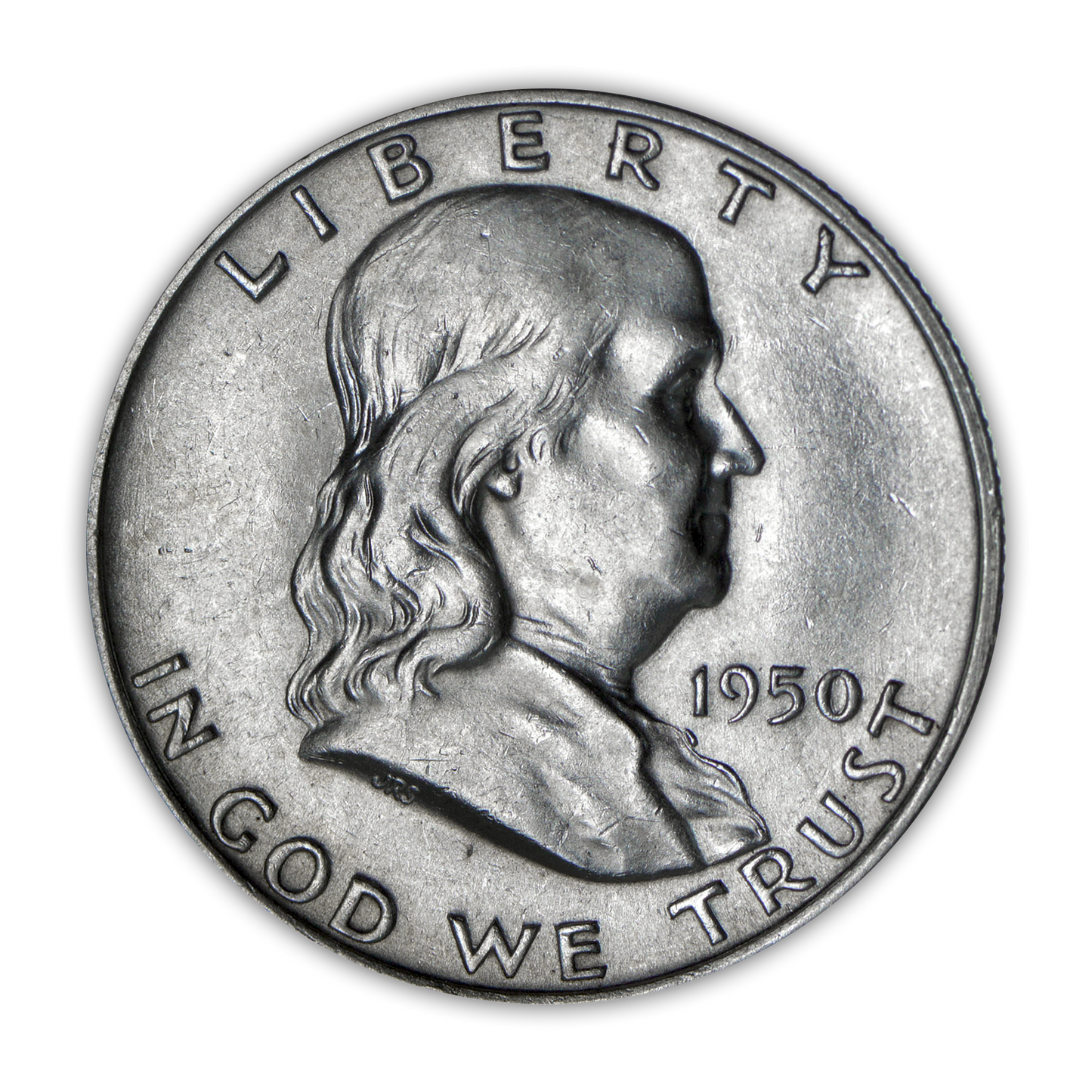 1950 Franklin 90% Silver Half Dollar Philadelphia - Uncirculated