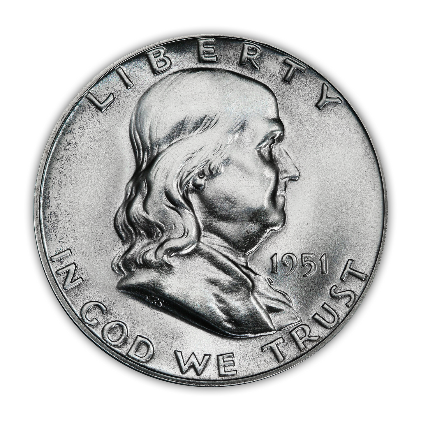 1951 Franklin 90% Silver Half Dollar Philadelphia - Proof
