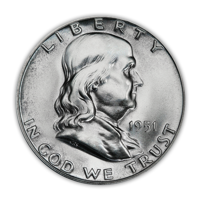1951 Franklin 90% Silver Half Dollar Philadelphia - Proof