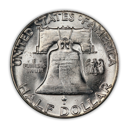 1951 Franklin 90% Silver Half Dollar Philadelphia - Uncirculated