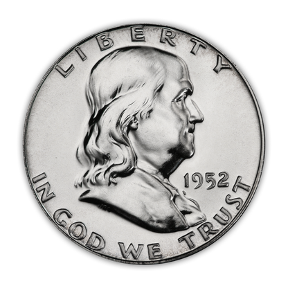 1952 Franklin 90% Silver Half Dollar Philadelphia - Proof