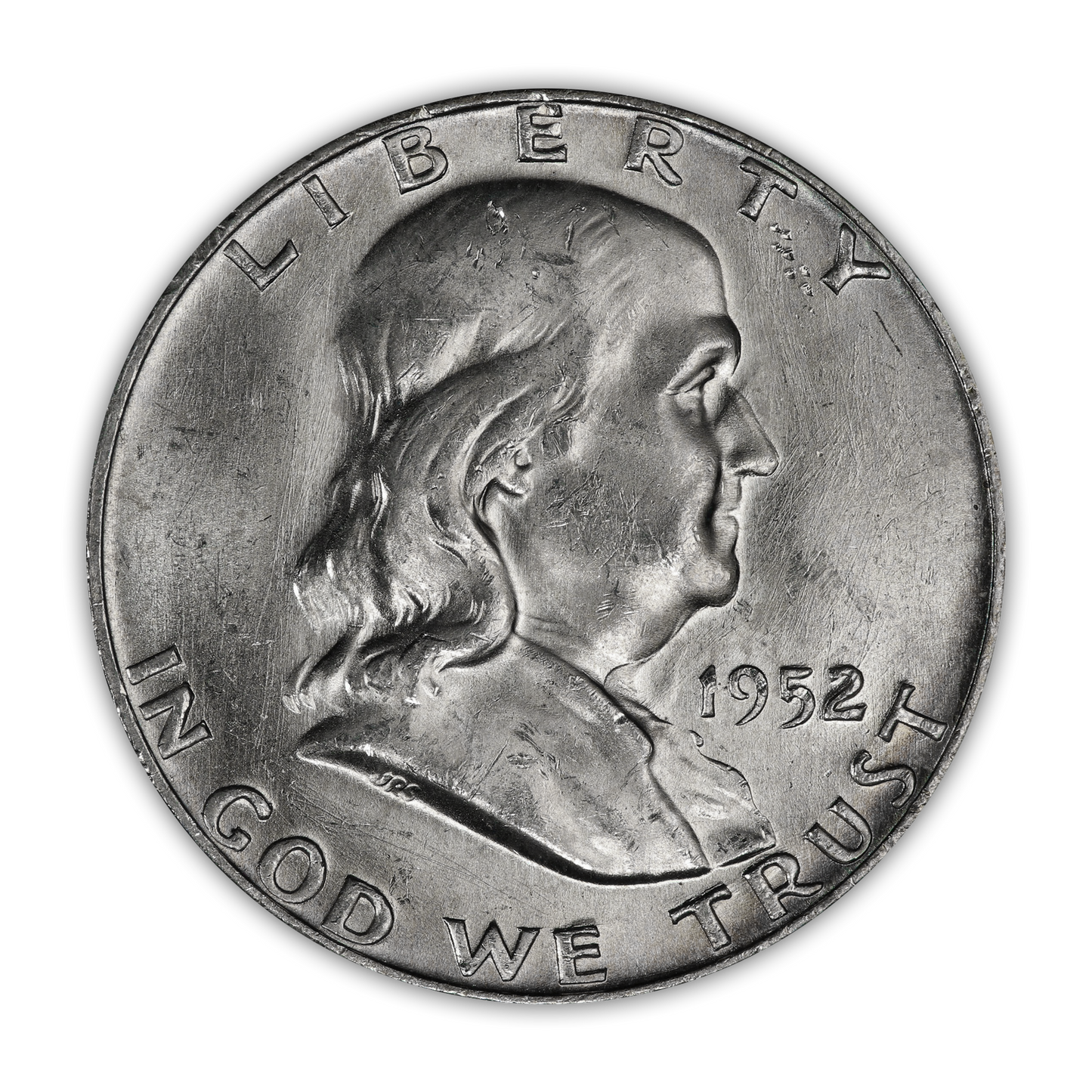 1952 Franklin 90% Silver Half Dollar Denver - Uncirculated