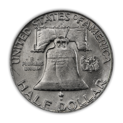 1952 Franklin 90% Silver Half Dollar Denver - Uncirculated