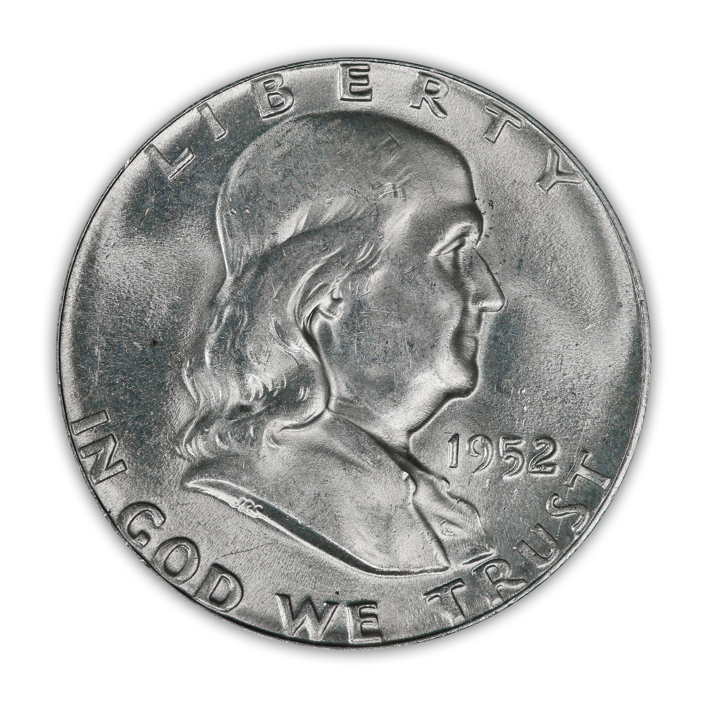 1952 Franklin 90% Silver Half Dollar Philadelphia - Uncirculated