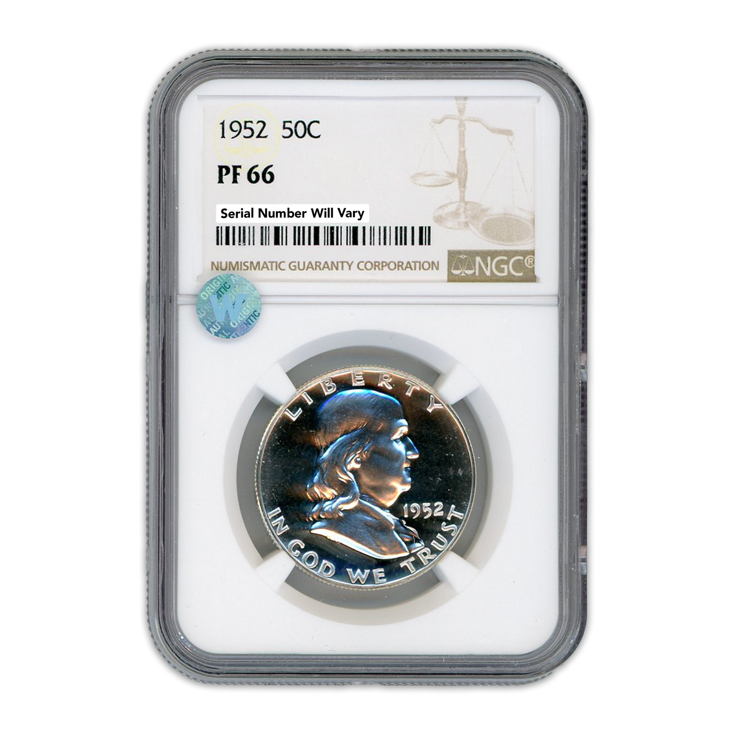 1952  Franklin Silver Half Dollar -  NGC PF66 Sight White