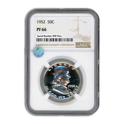 1952  Franklin Silver Half Dollar -  NGC PF66 Sight White