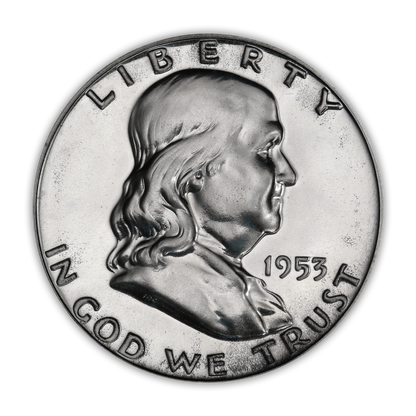 1953 Franklin 90% Silver Half Dollar Philadelphia - Proof
