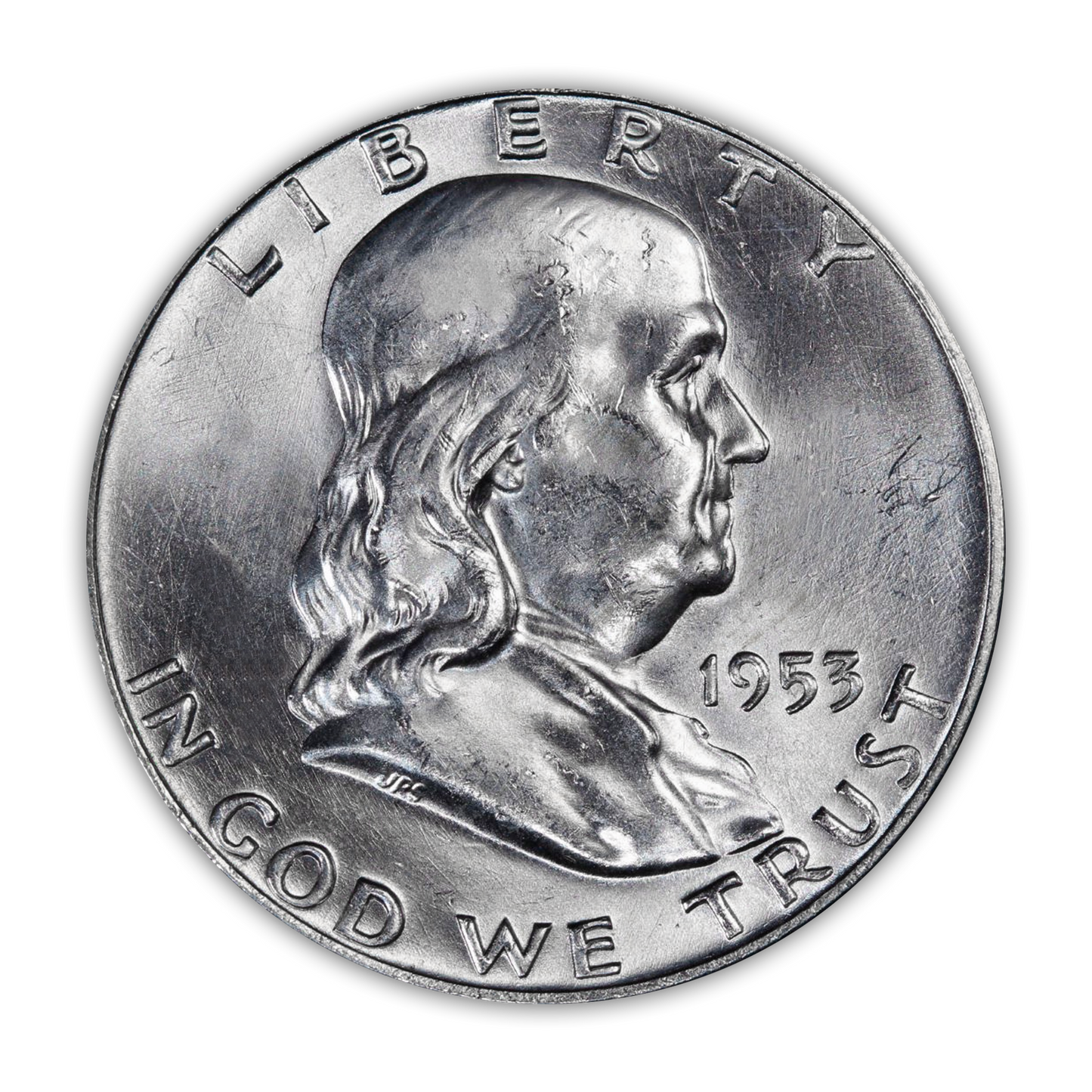 1953 Franklin 90% Silver Half Dollar Denver - Uncirculated