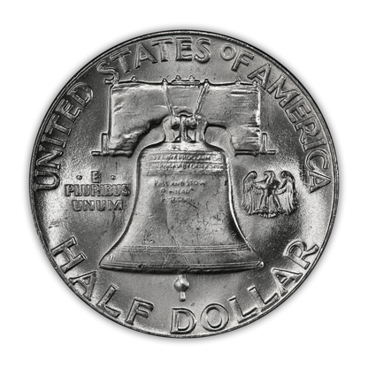 1954 Franklin 90% Silver Half Dollar Philadelphia - Uncirculated