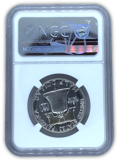 1955 Franklin Silver Half Dollar - NGC PF69 Sight White