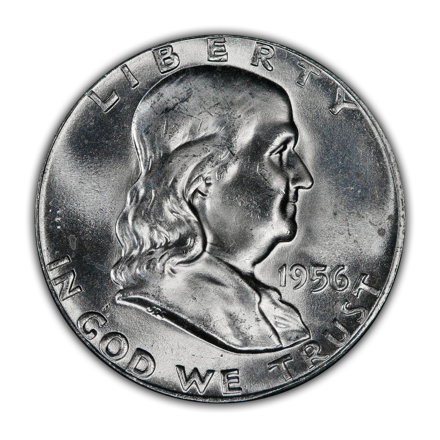 1956 Franklin 90% Silver Half Dollar Philadelphia - Proof
