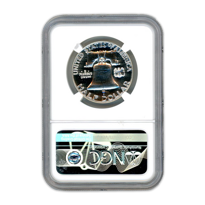 1956 Franklin Silver Half Dollar - Type 2 - DDR NGC PF67 Sight White