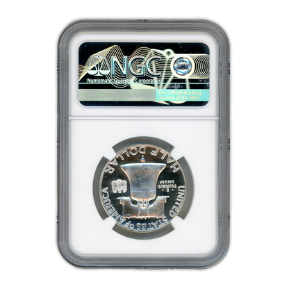 1956 Franklin Silver Half Dollar - Type 2 - NGC PF69 Rare Sight White Cameo