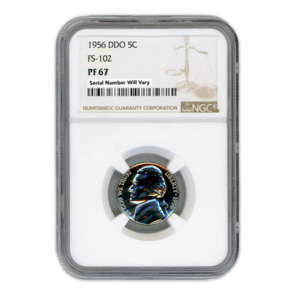 1956 Jefferson Nickel - DDO FS-102 NGC PF67