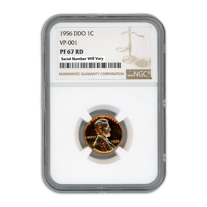 1956 Lincoln Cent - DDO - VP-001 NGC PF67 RD