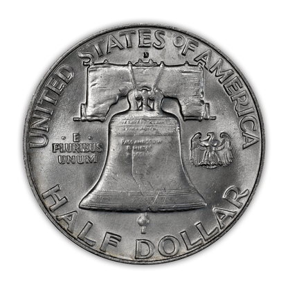 1957 Franklin 90% Silver Half Dollar Denver - Uncirculated