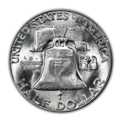 1957 Franklin 90% Silver Half Dollar Philadelphia - Uncirculated