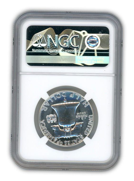 1957 Franklin Silver Half Dollar - NGC PF69 Sight White