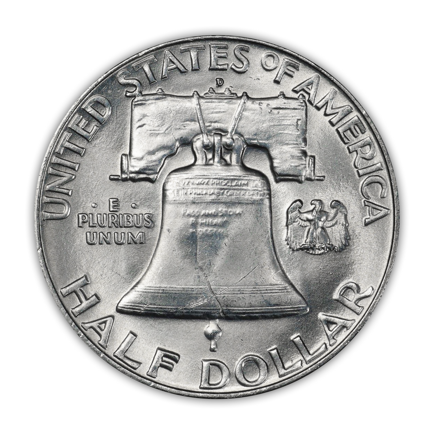1958 Franklin 90% Silver Half Dollar Denver - Uncirculated