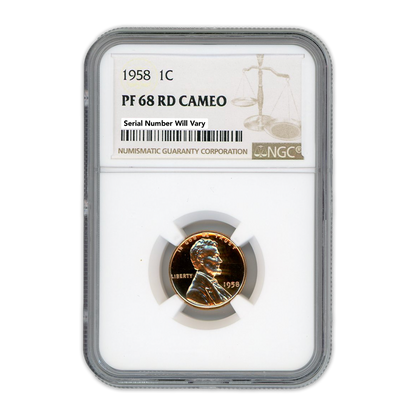 1958 1C PF68 RD CAMEO