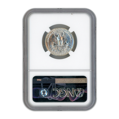 1958 Washington Quarter - Type B Reverse - NGC MS65