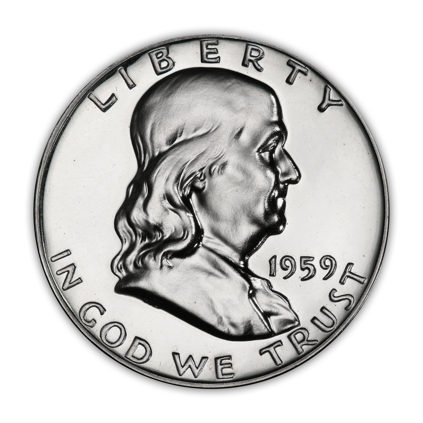 1959 Franklin 90% Silver Half Dollar Philadelphia - Proof