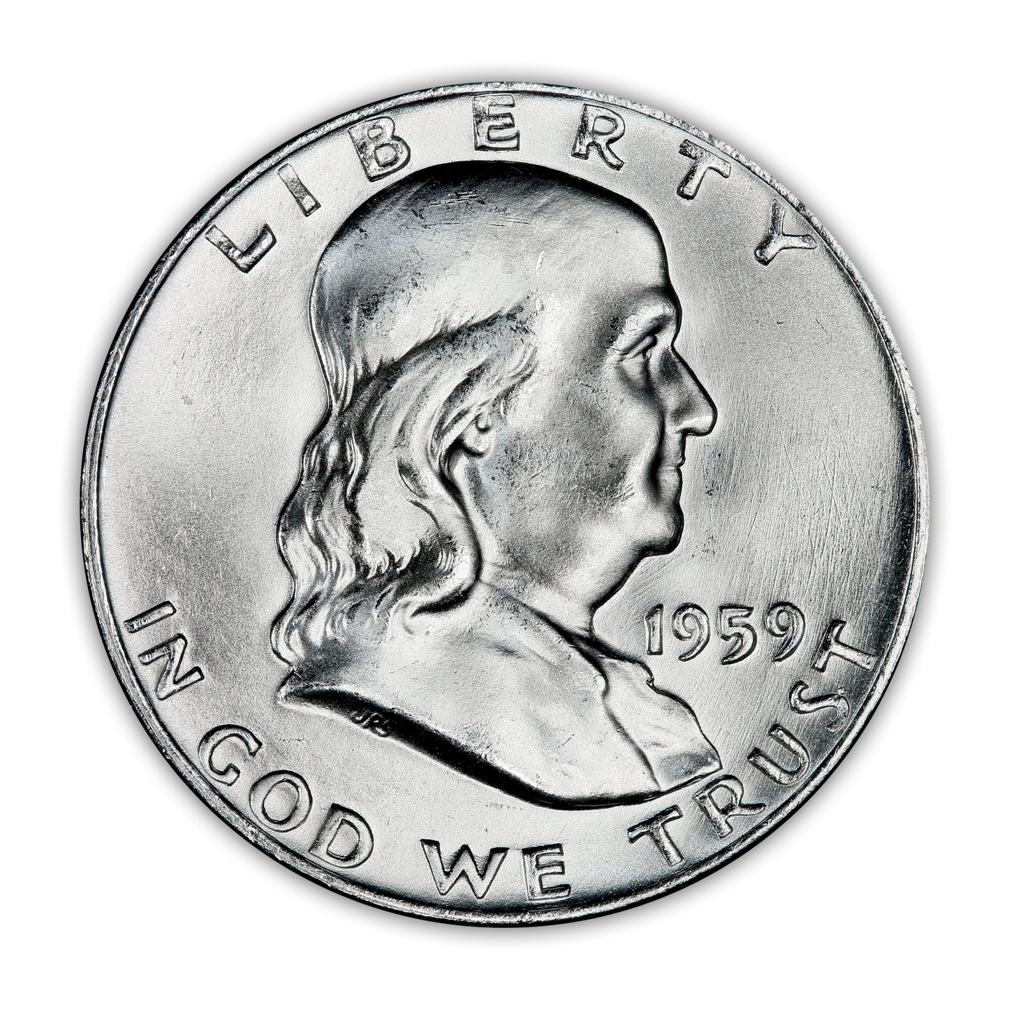 1959 Franklin 90% Silver Half Dollar Denver - Uncirculated