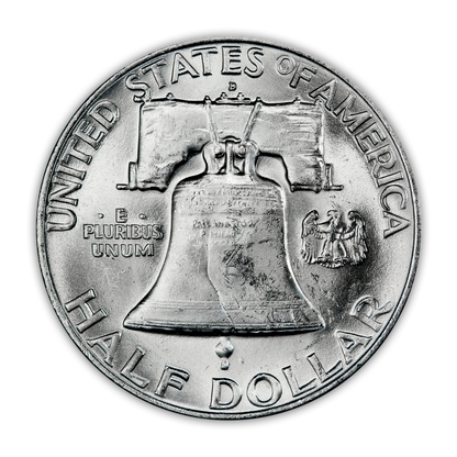 1959 Franklin 90% Silver Half Dollar Denver - Uncirculated