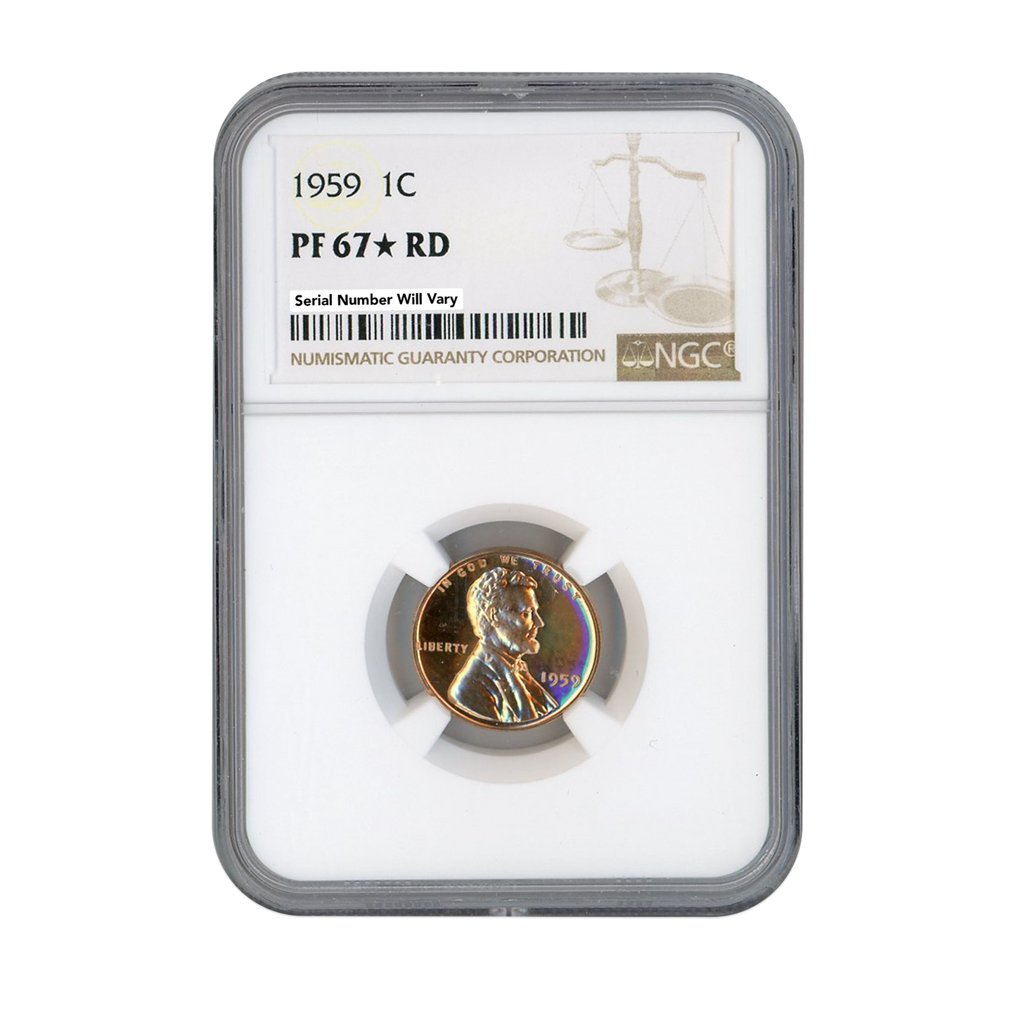 1959 Lincoln Cent - NGC PF67 Star RD