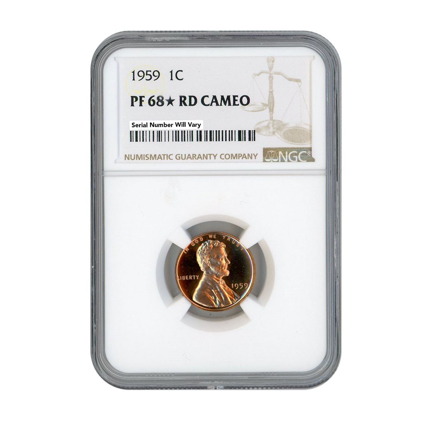 1959 Lincoln Cent - NGC PF68 Star RD Cameo