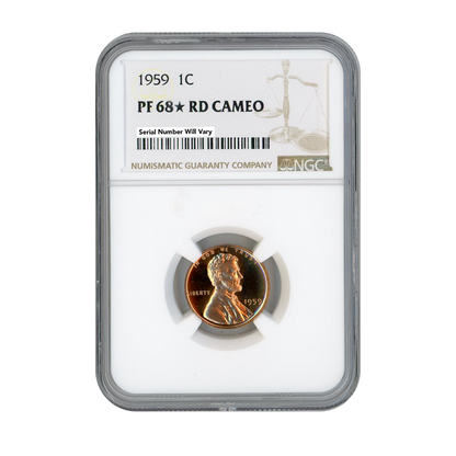 1959 Lincoln Cent - NGC PF68 Star RD Cameo