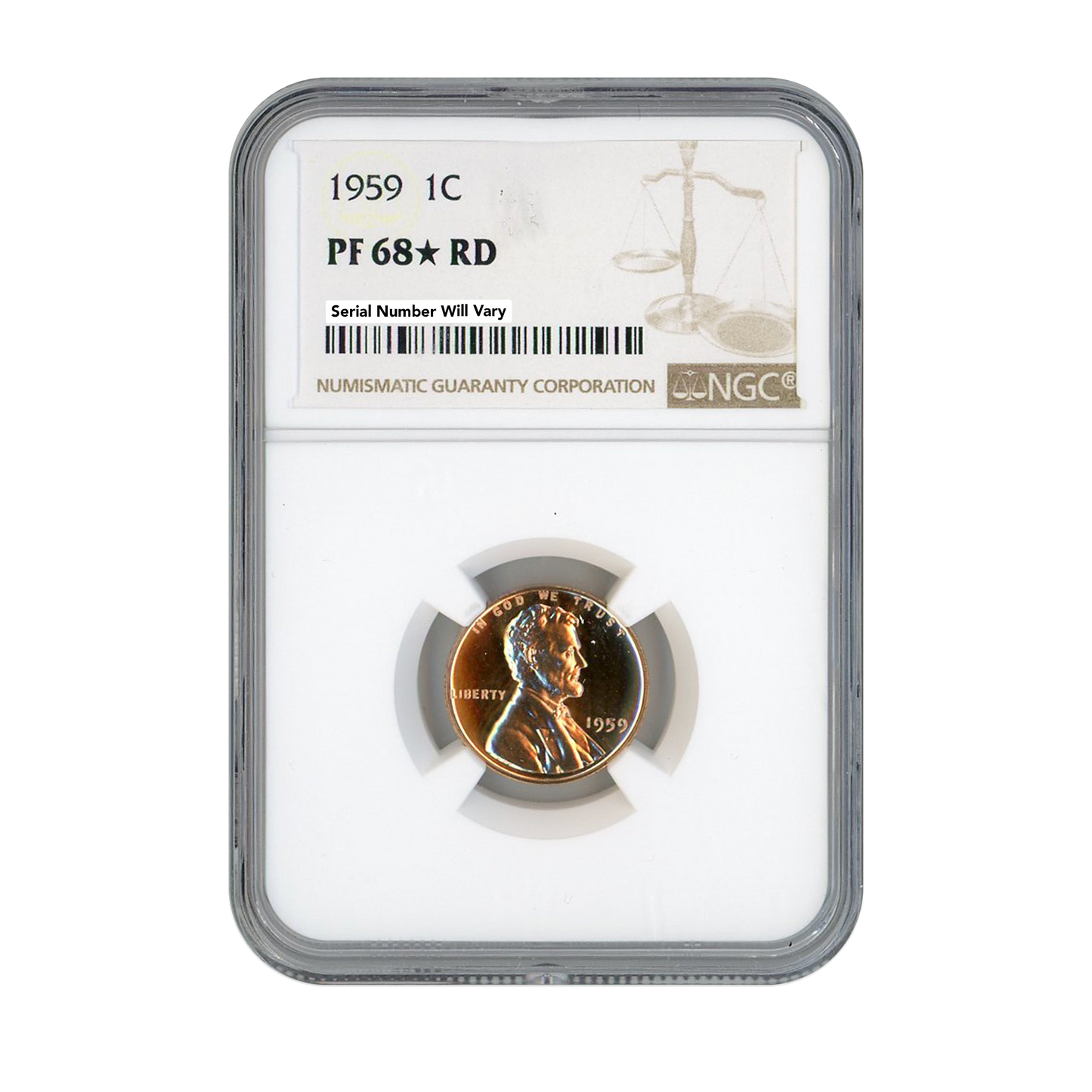 1959 Lincoln Cent - NGC PF68 Star RD