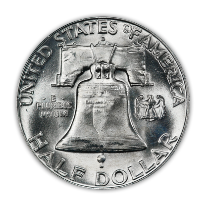 1961 Franklin 90% Silver Half Dollar Denver - Uncirculated