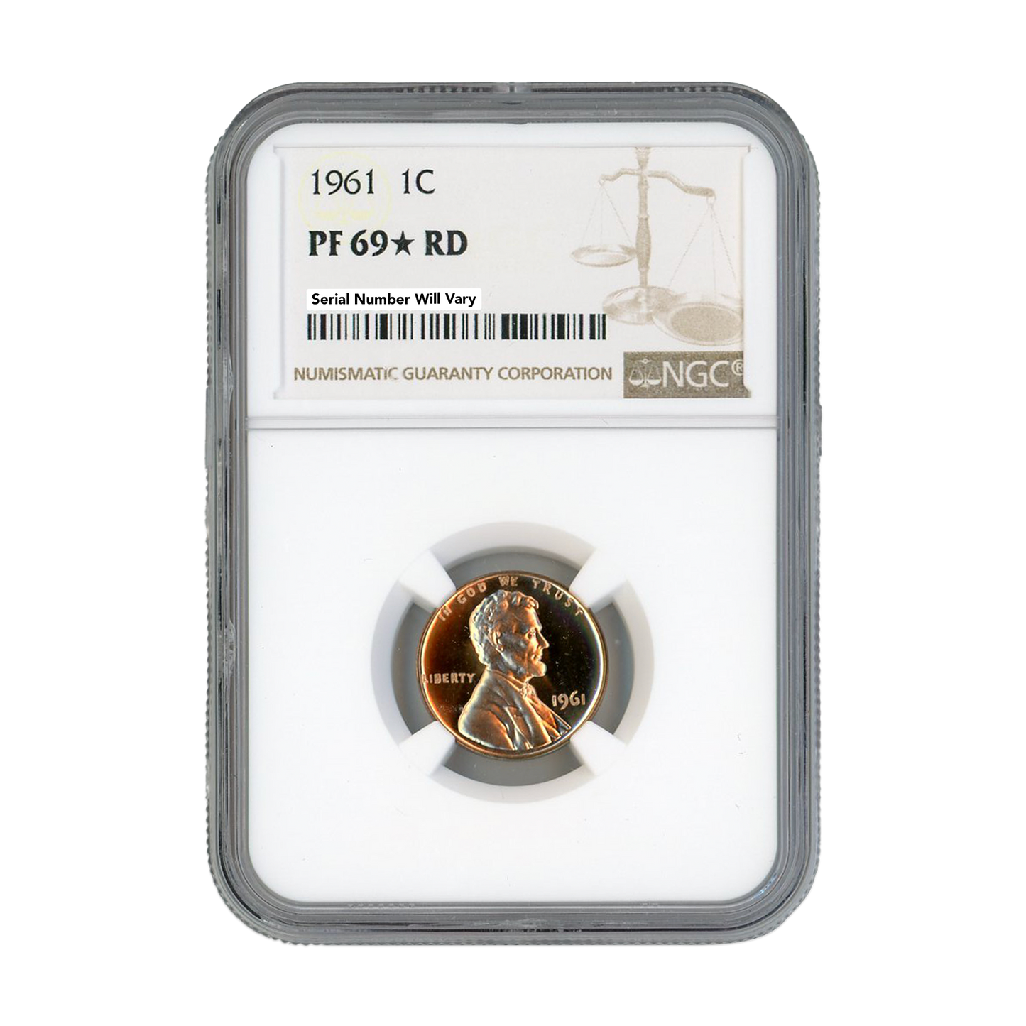 1961 Lincoln Cent - NGC PF69 Star RD