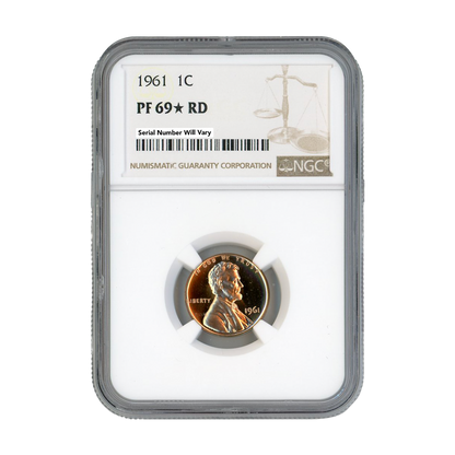 1961 Lincoln Cent - NGC PF69 Star RD
