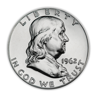 1962 Franklin 90% Silver Half Dollar Philadelphia - Proof