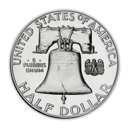 1962 Franklin 90% Silver Half Dollar Philadelphia - Proof