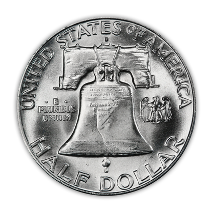 1962 Franklin 90% Silver Half Dollar Denver - Uncirculated