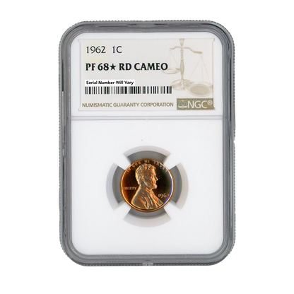 1962 Lincoln Cent - NGC PF68 Star RD Cameo