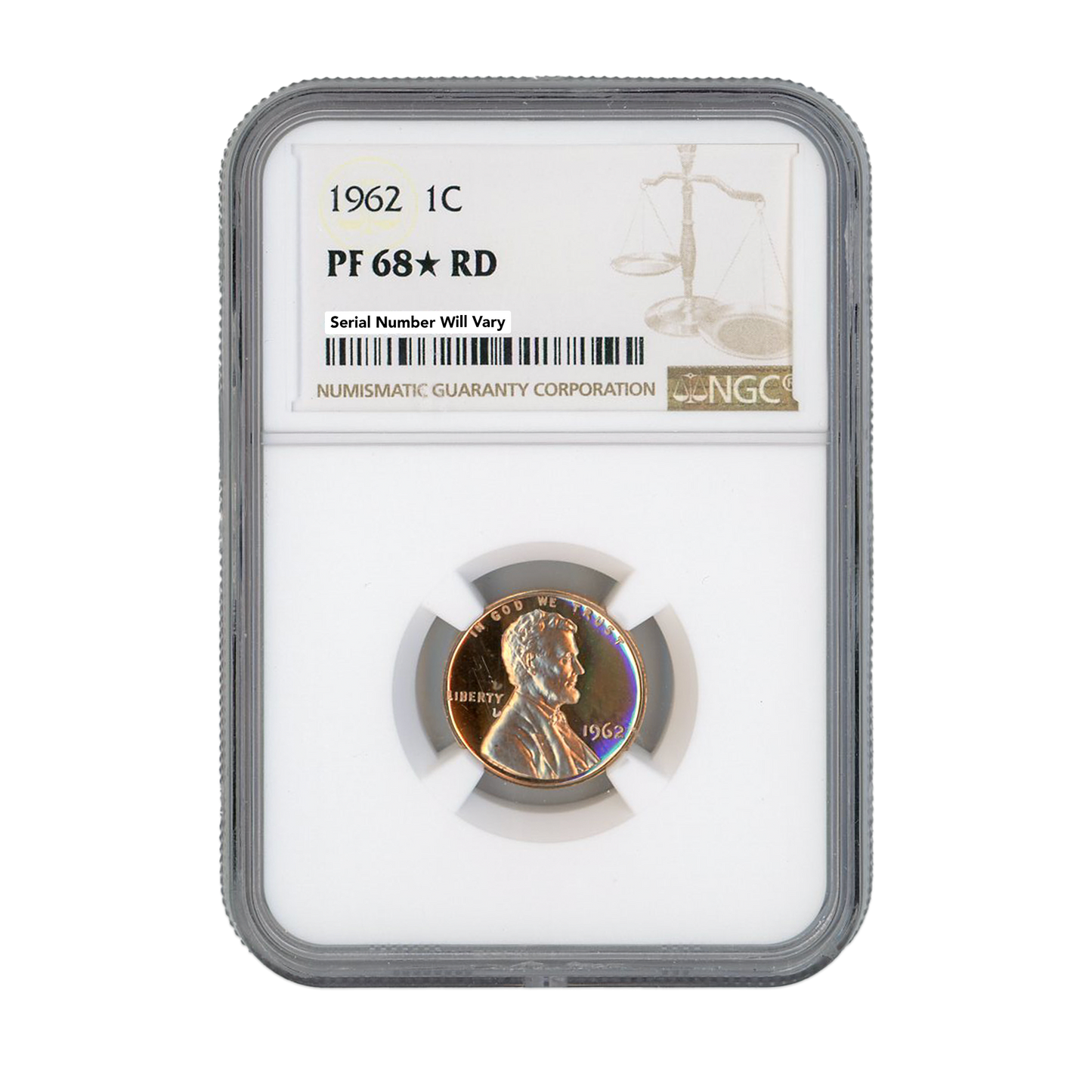 1962 Lincoln Cent - NGC PF68 Star RD