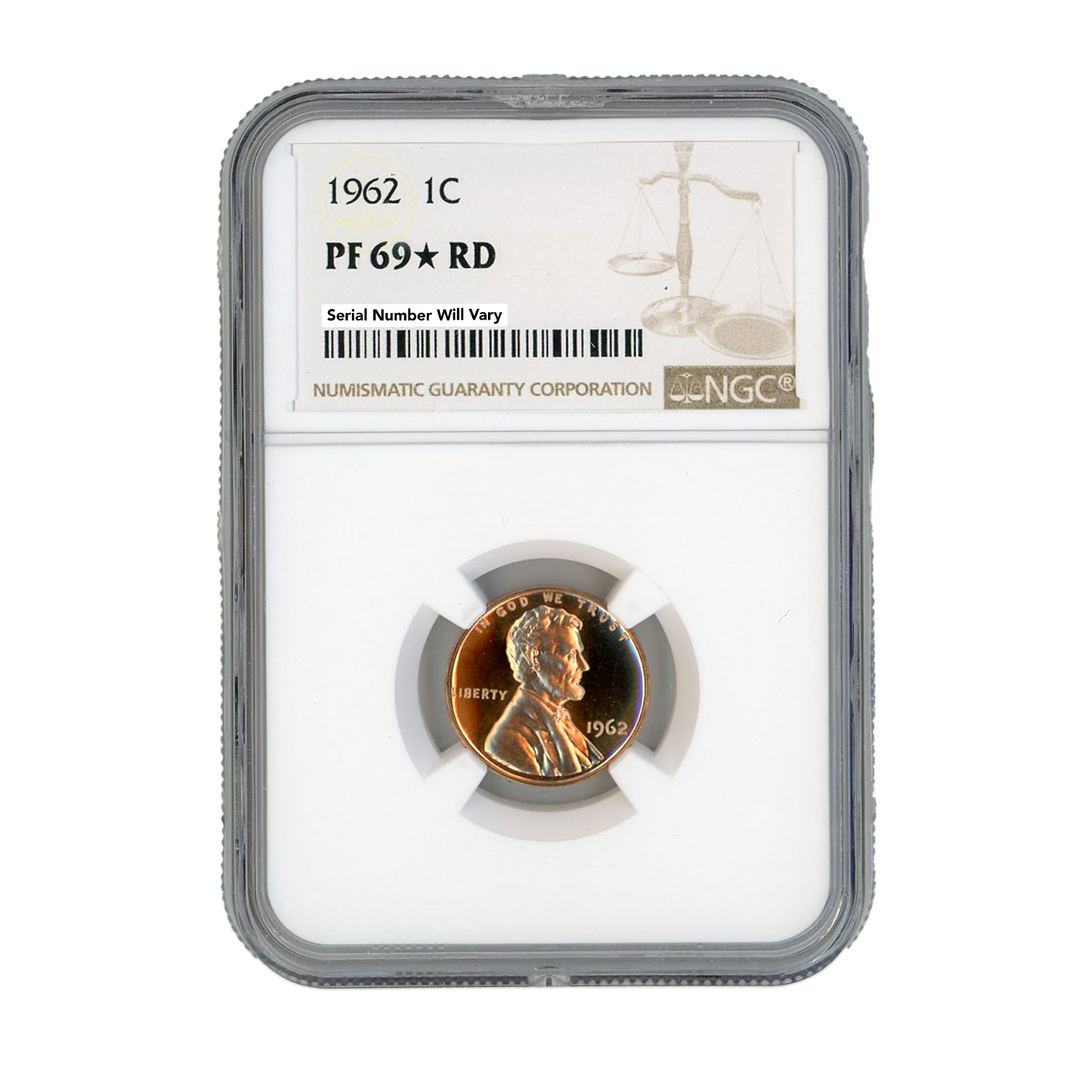 1962 Lincoln Cent - NGC PF69 Star RD