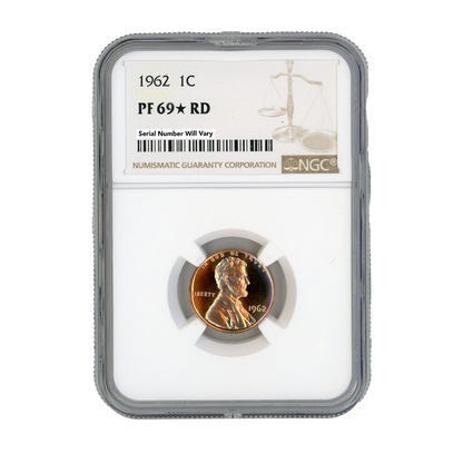 1962 Lincoln Cent - NGC PF69 Star RD