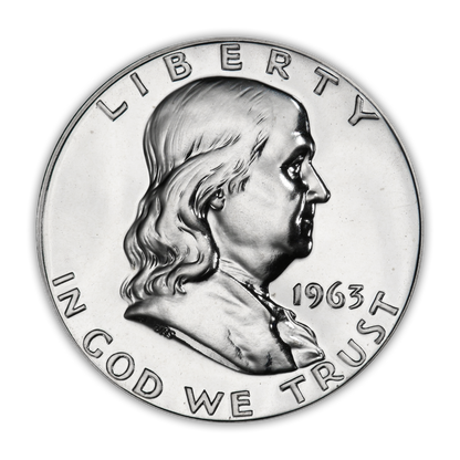 1963 Franklin 90% Silver Half Dollar Philadelphia - Proof
