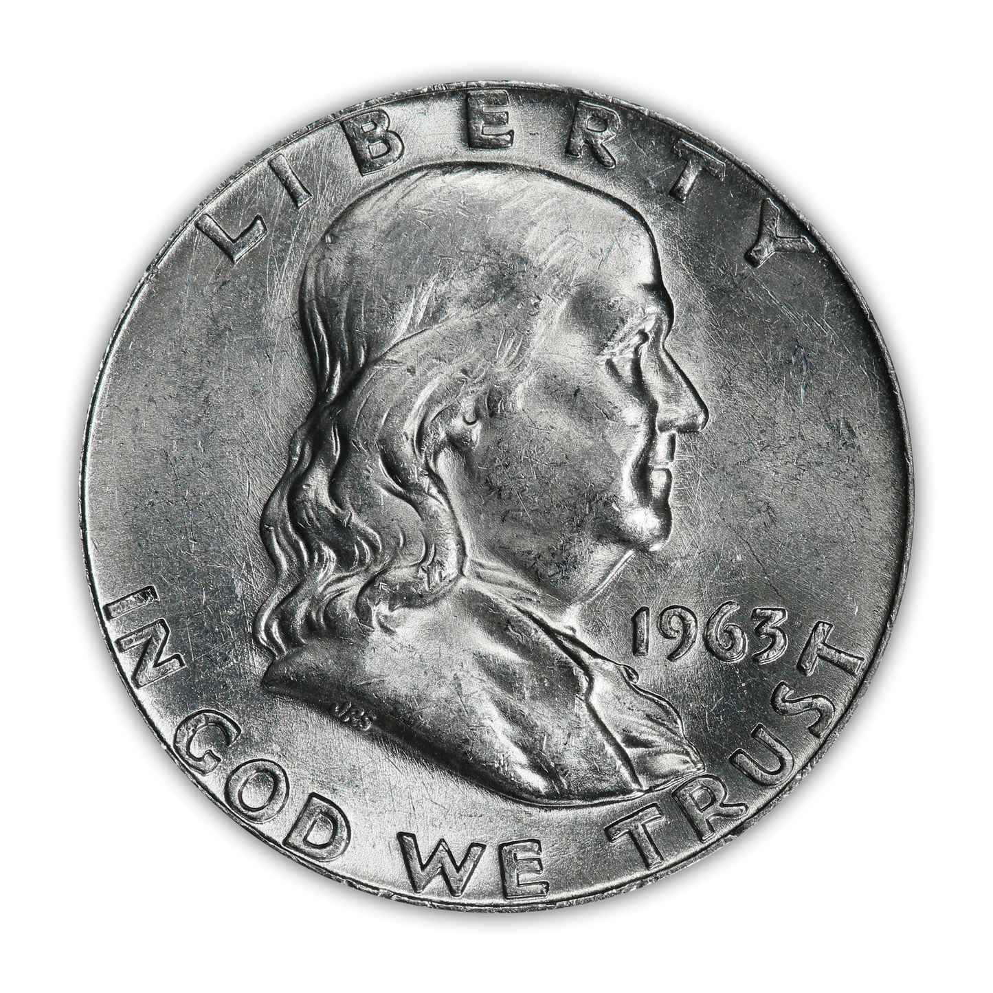 1963 Franklin 90% Silver Half Dollar Denver - Uncirculated