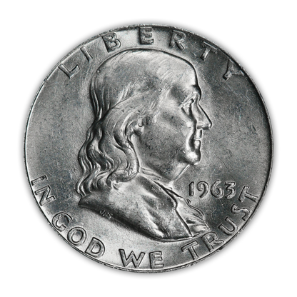 1963 Franklin 90% Silver Half Dollar Denver - Uncirculated
