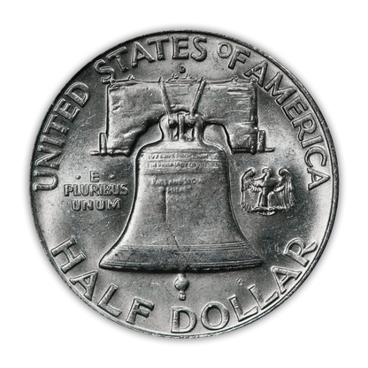 1963 Franklin 90% Silver Half Dollar Denver - Uncirculated