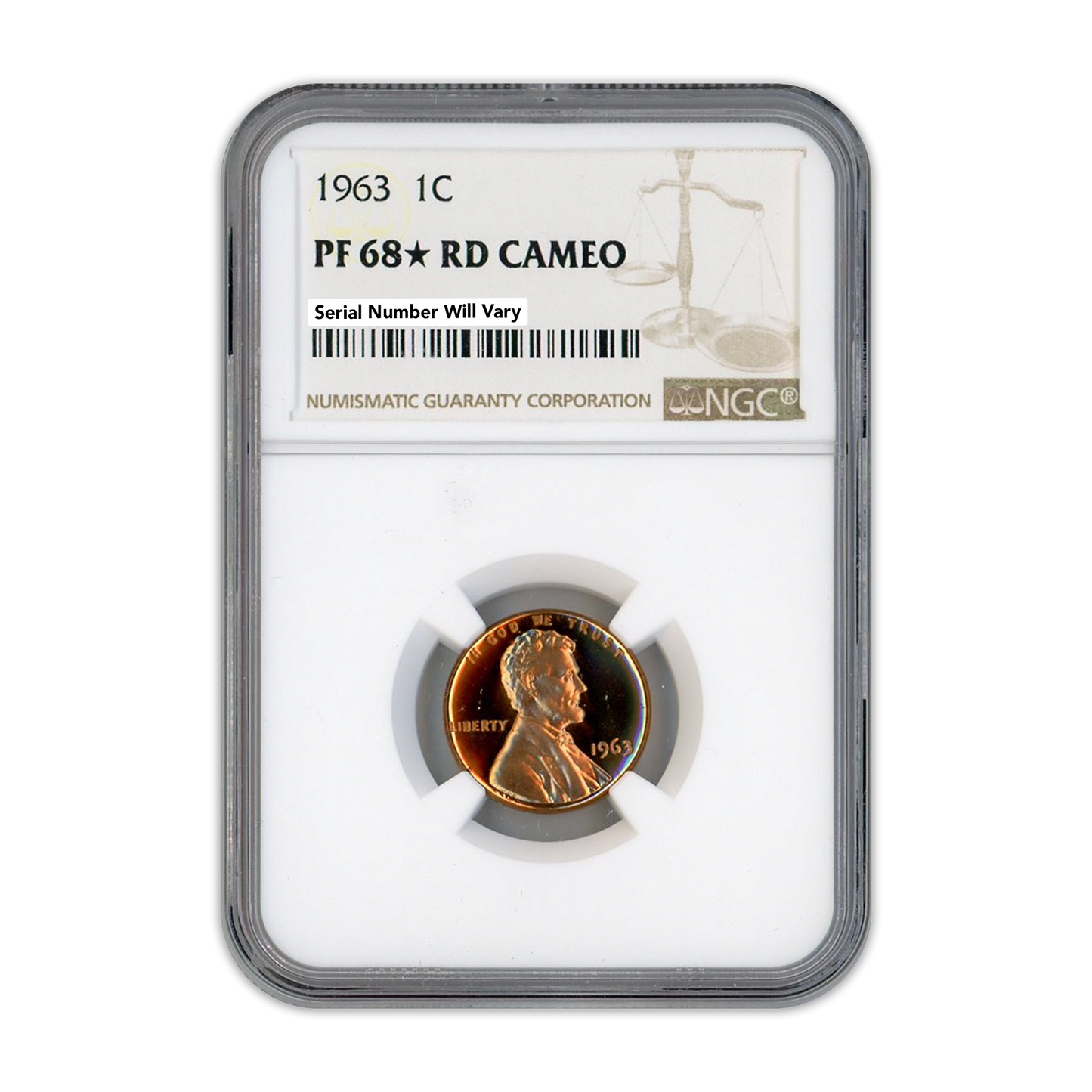 1963 Lincoln Cent - NGC PF68 Star RD Cameo