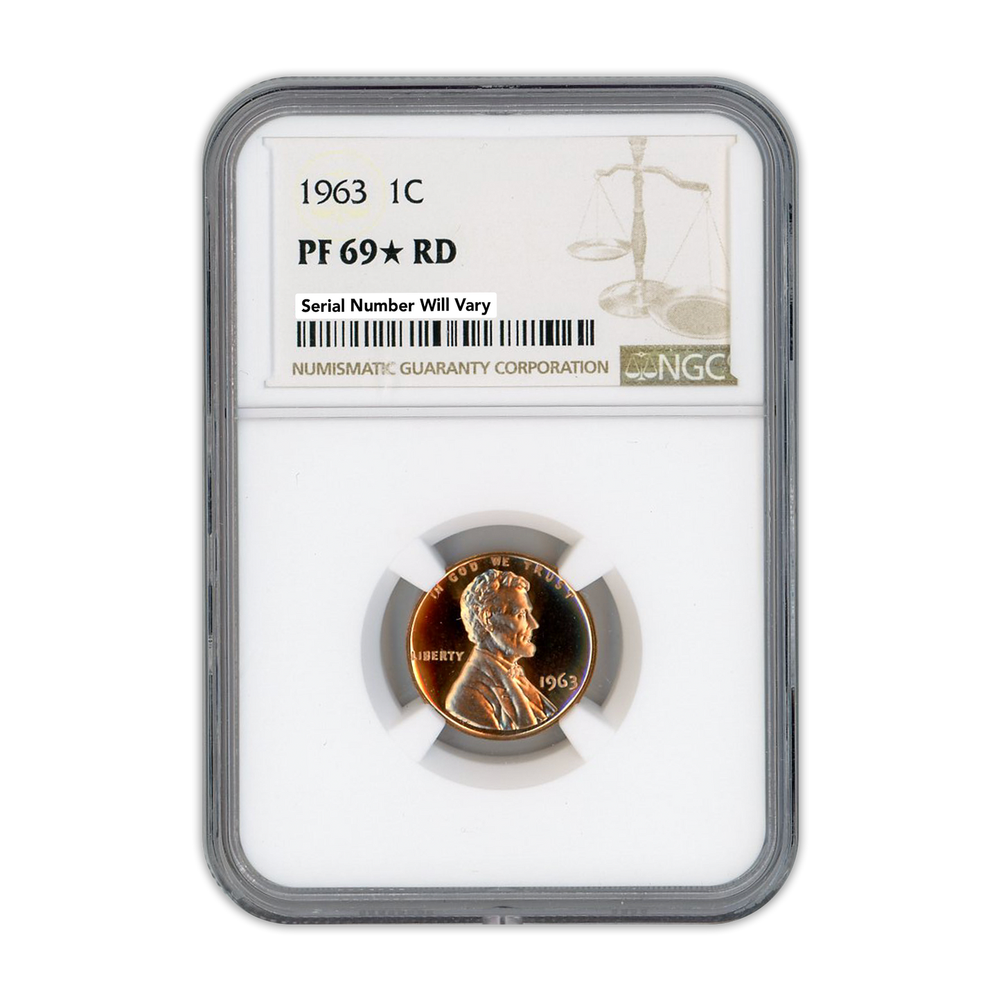 1963 Lincoln Cent - NGC PF69 Star RD