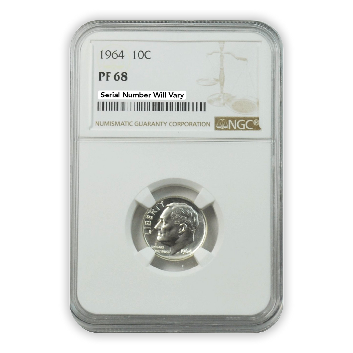 1964 US Proof Set - 5 Coins - NGC PF68